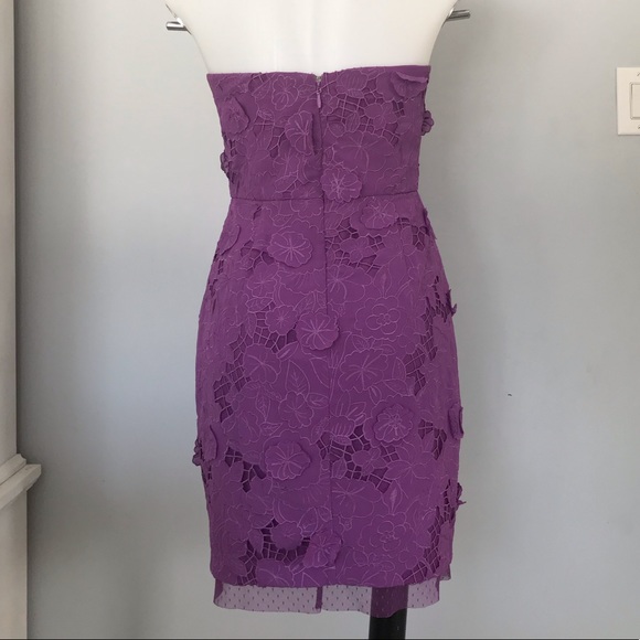Beautiful BCBG 3D flower dress - Picture 5 of 8